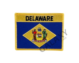 Delaware Patch / Delaware Flag Patch / Iron - on or Sew On