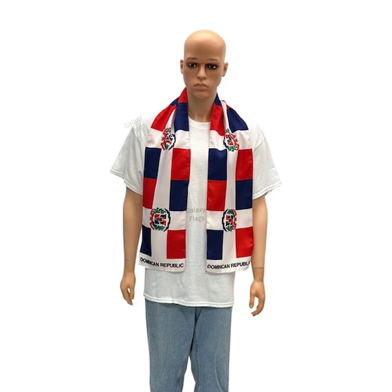 Écharpe République Dominicaine | Scarf Drapeau Dominicain | Maillot Fanion Clubs Sélections