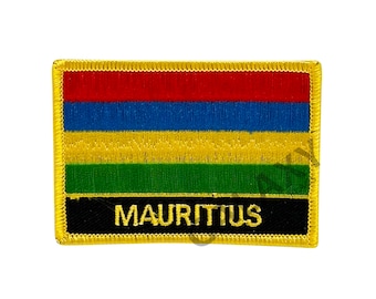 Toppa Ricamata U24 Mauritius – Da Cucire O Stirare, 8x5 Cm - 3