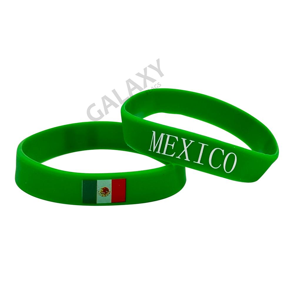 thumbnail image 2 of Chicago Flag Stars Silicone Rubber Wristband Bracelet 2 of 6