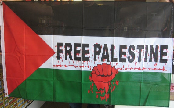 Bandiera Palestina 5x3 Piedi (150x90 Cm Circa), In Poliestere 100%, Resistente E Adatta Per Esterni - Xtahdge