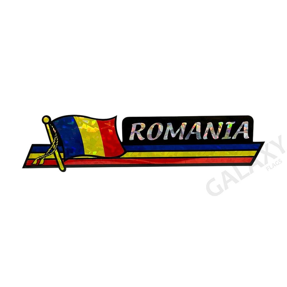 Romania Sticker Romania Flag Bumper Sticker / Romania Flag Sticker /