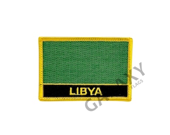 Libyen Patch / Libyen Flagge Aufnäher / zum aufbügeln oder aufnähen