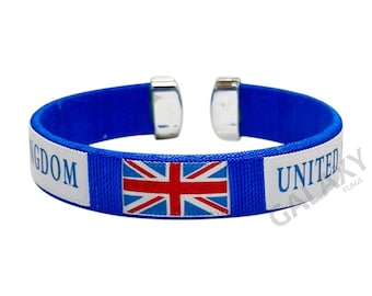 United Kingdom Bracelet / United Kingom Flag Satin Bracelet