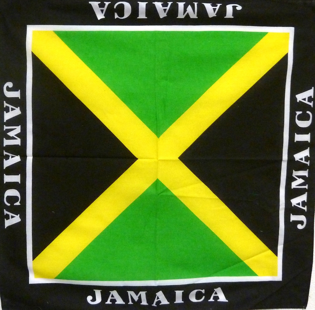Jamaica Bandana / Jamaica Flag Bandana Etsy