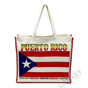 Bolsa de mano con la bandera de Puerto Rico / Bandera de Puerto Rico / Bolsa de mano con la bandera del país de Puerto Rico