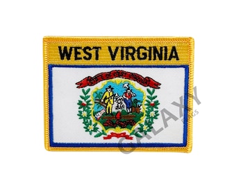 West Virginia Patch / West Virginia Flag Patch / Iron - on or Sew On