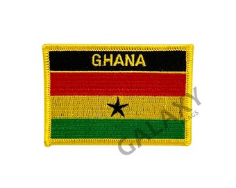 Ghana Patch / Ghana Flag Patch / Iron - on or Sew On