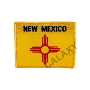 New Mexico  Patch / New Mexico Flag Patch / Iron - on or Sew On