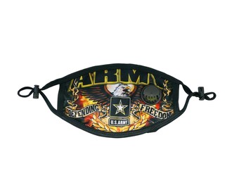 United States Army Mask / Face Mask WITH Filter pocket / Army Flag