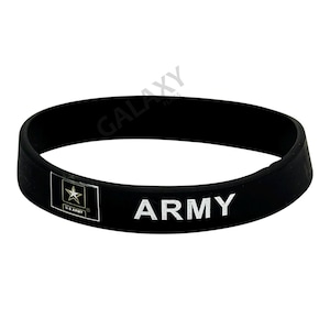 Army Bracelet / Army Flag Silicone Rubber Bracelet