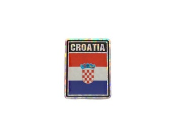 Adesivo Croazia / Adesivo Bandiera Croazia / Adesivo Croazia "3x4"