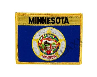 Minnesota Patch / Minnesota Flag Patch / Iron - on or Sew On