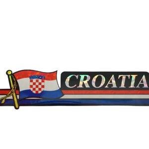 Croatia Kroatien Hrvastka Flagge Fahne Kroatisch' Sticker