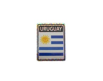 Uruguay-klistermärke / Uruguays flaggklistermärke / "3x4" Uruguay-klistermärke