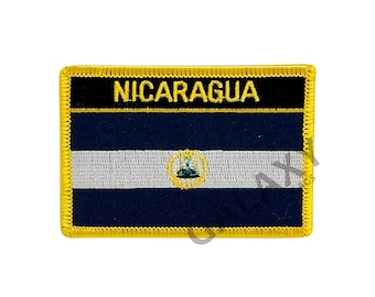 Parche de Nicaragua / Parche de la bandera de Nicaragua / Termoadhesivo o cosido