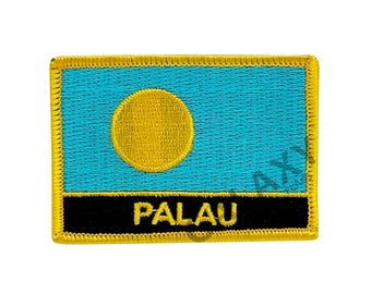 Palau Patch / Palau Flag Patch / Iron - on or Sew On