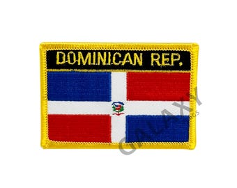 Dominican Republic Patch / Dominican Republic  Flag Patch / Iron - on or Sew On