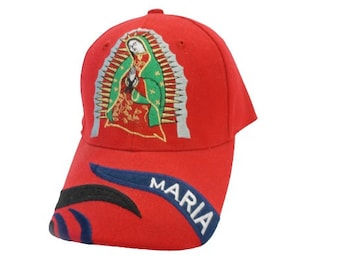 EMBROIDERED VIRGIN MARY Hat Adjustable Trucker Cap Virgen De - Etsy