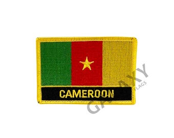 Naszywka Kamerun / Naszywka z flagą Kamerunu / Naprasowanka lub naszywka