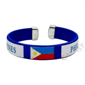 Philippines Bracelet / Philippines Flag Satin Bracelet