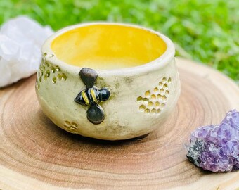 Bee Hive Honey Comb Altar Bowl