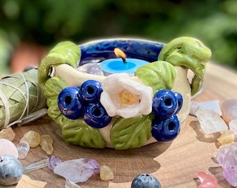 Blueberry Blossom Altar Bowl