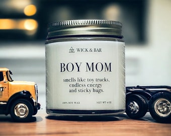 BOY MOM - scented soy candle or soy wax melts