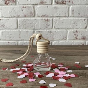 HEART Car Diffuser - Hanging car air freshener - scented air freshener hanging freshie gift car truck office home stocking stuffer