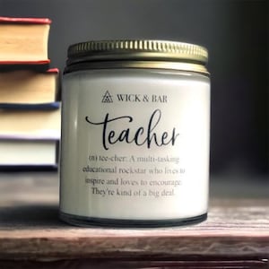 Teacher Definition scented soy candle or soy wax melts image 1