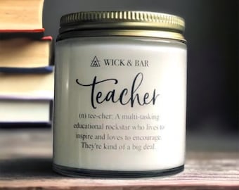 Teacher Definition - scented soy candle or soy wax melts