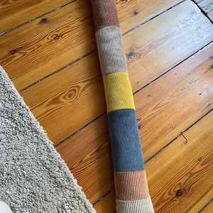 Corduroy draft excluders in various sizes and colors, wind and cold protection, cozy and energy-saving Neu! Patchwork