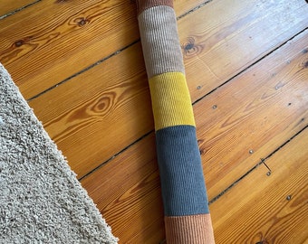 DIY corduroy draft excluder in patchwork style, create your own individual patchwork, DIY patchwork, different lengths possible