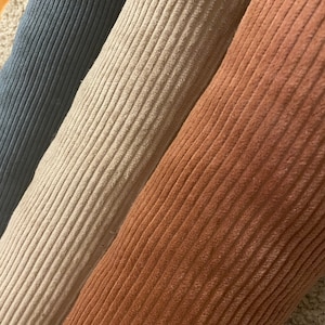 Corduroy draft excluders in various sizes and colors, wind and cold protection, cozy and energy-saving image 2