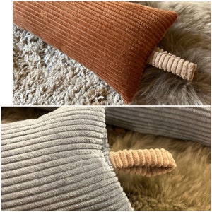 Corduroy draft excluders in various sizes and colors, wind and cold protection, cozy and energy-saving image 10