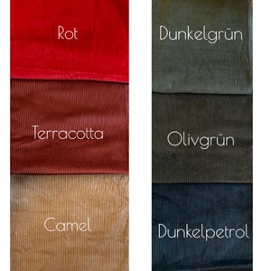 Corduroy draft excluders in various sizes and colors, wind and cold protection, cozy and energy-saving image 9