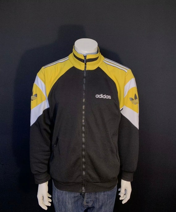 Rare Adidas Vintage Track Jacket Yellow 
