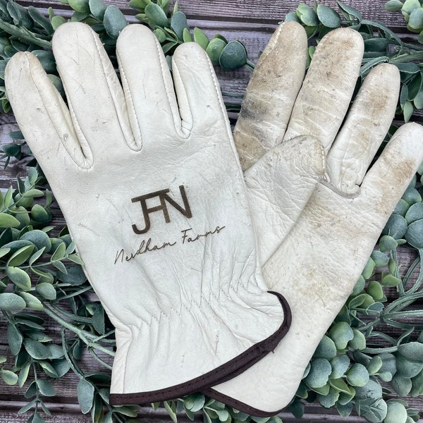 CUSTOM/Father's Day Gift Work Gloves/Customized Garden Gloves/Mother Gifts/Engraved Chore Gloves/Farm Gloves/Dad Gifts/Personalized Gloves