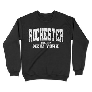 Felpa Rochester, New York. Felpa girocollo unisex vintage Rochester, NY. YC