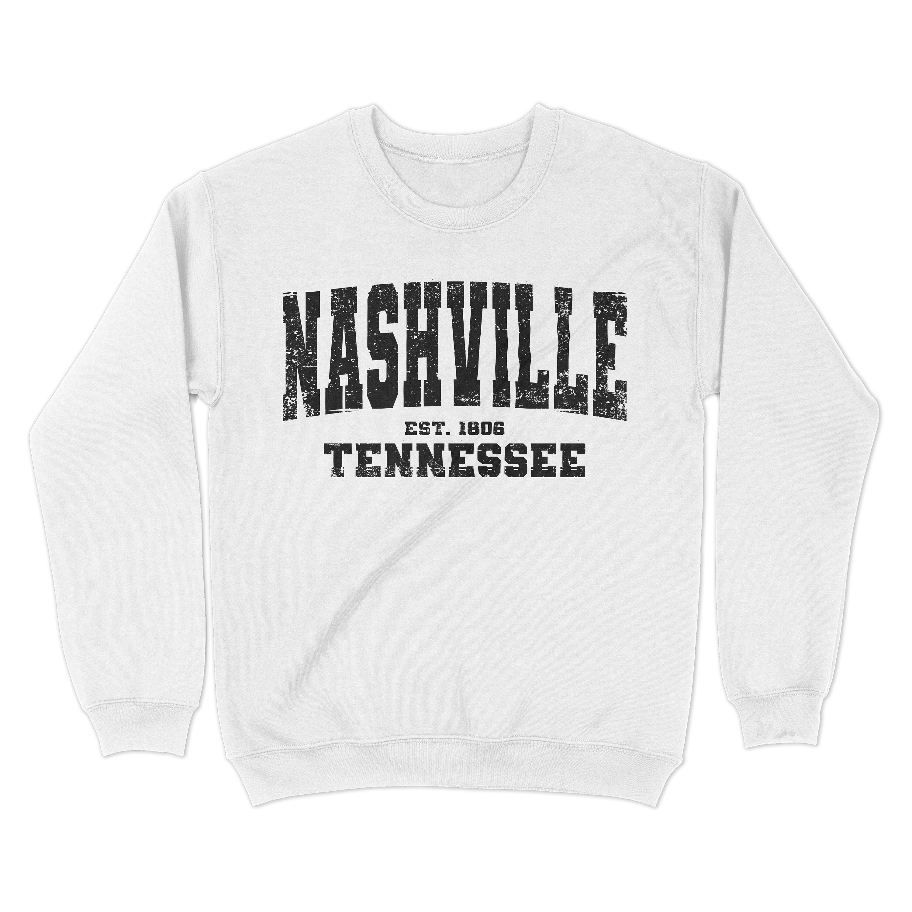Nashville Tennessee Sweatshirt. Nashville TN Vintage Unisex Etsy