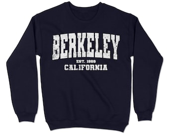 Berkeley, California Sweatshirt. Berkeley, CA Vintage Unisex Crewneck Sweatshirt.