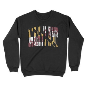 Maryland Flag Vintage Distressed Maryland Sweatshirt. | Annapolis, Maryland. YC