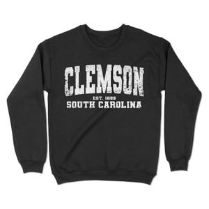 Clemson, Südcarolina Sweatshirt. Clemson, SC Vintage Unisex Rundhals-Sweatshirt. YC
