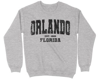 Orlando, Florida Sweatshirt. Orlando, FL Vintage Unisex Crewneck Sweatshirt. | YoreChart YC