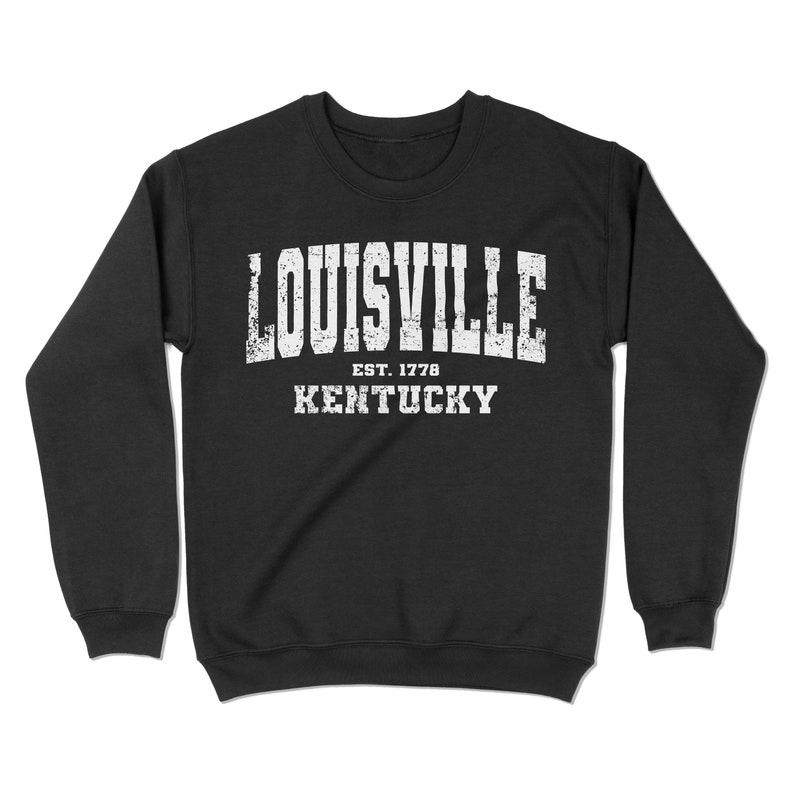 Louisville Kentucky Sweatshirt. Louisville KY Vintage Unisex Etsy