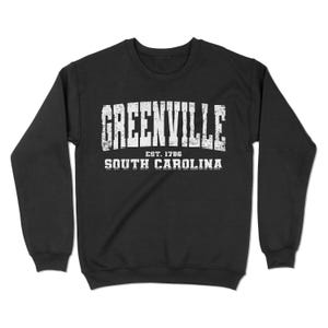 Greenville, South Carolina Sweatshirt. Greenville, SC Vintage Unisex Crewneck Sweatshirt. | YoreChart YC