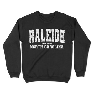 Raleigh, North Carolina Sweatshirt. Raleigh, NC Vintage Unisex Crewneck Sweatshirt. YC