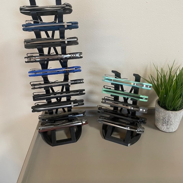 EDC Knife Tower Rack - Knife Organizer