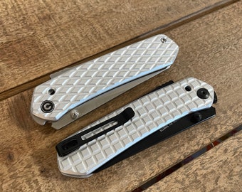 Linerless Knife Scales for Civivi Vision FG - Machined 6061 Aluminum - Lightweight