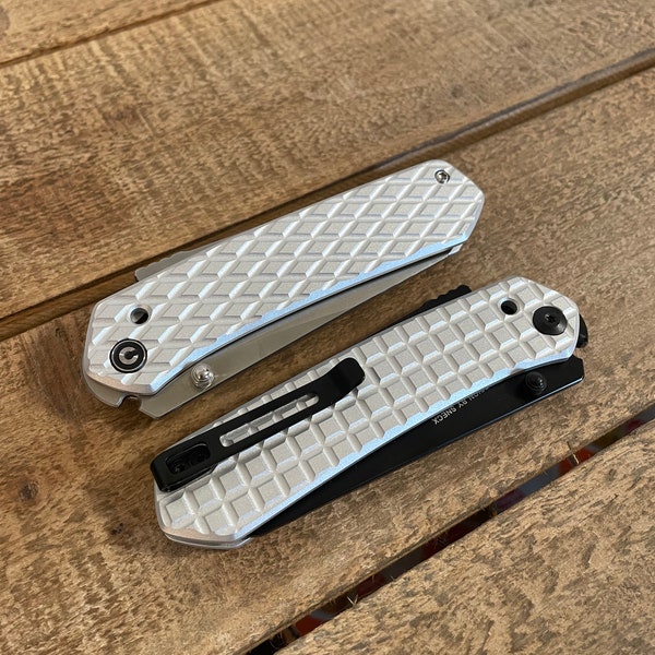 Linerless Knife Scales for Civivi Vision FG - Machined 6061 Aluminum - Lightweight